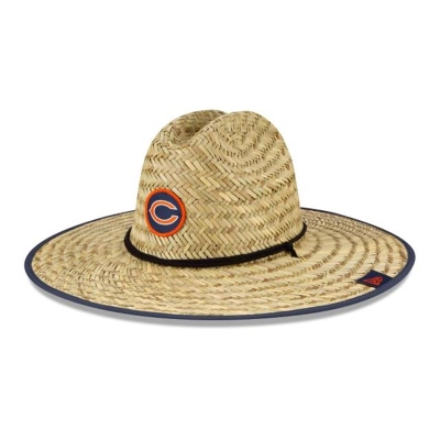 Blue Chicago Bears Hat - New Era NFL Official NFL Training Straw Hat USA6873912